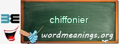 WordMeaning blackboard for chiffonier